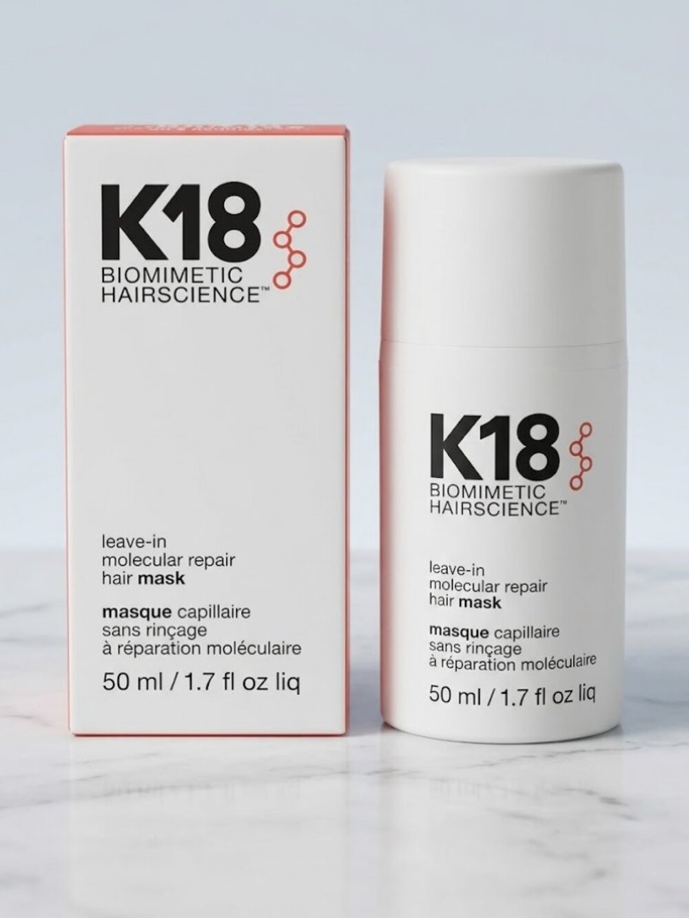 K18 Leave-In Molecular Hair Mask for Dry & Damaged Hair Intense Repair